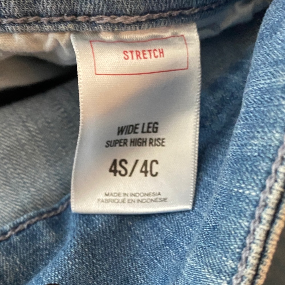 Express Denim wide-leg Jeans in Classic Blue - Picture 3 of 6